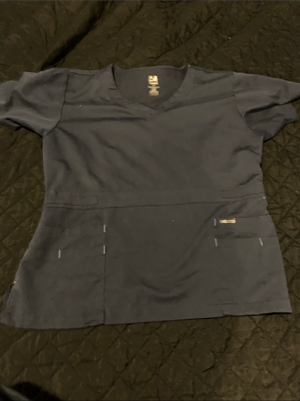Grey's Anatomy Women’s Navy V‑Neck Scrub Top